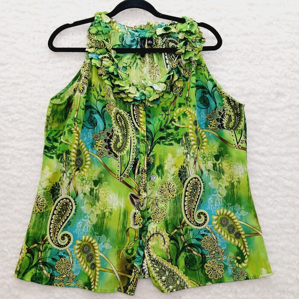 Blouse Paisley Romantic Brazilcore Resort Cottagecore Artsy Romantic Y2K Size XL